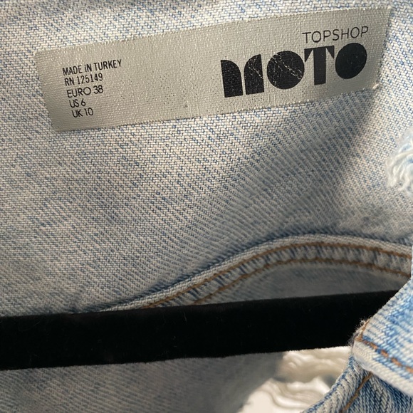 Top Shop Distressed Jean Jacket - Picture 3 of 3